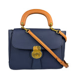 Burberry Navy Blue/Brown Dk88 Medium Two-Way Bag