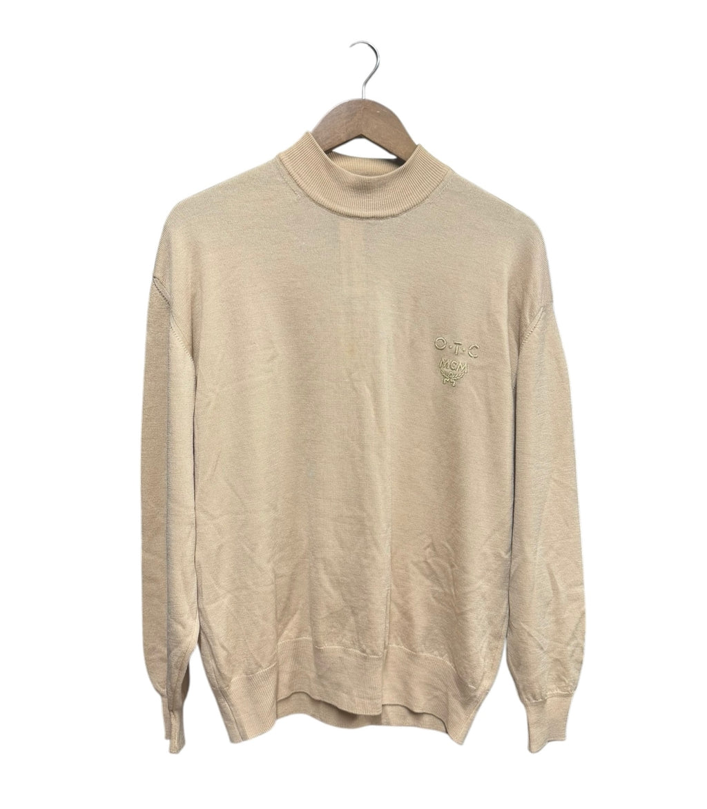 MCM Cream Colored Mock Neck Sweater