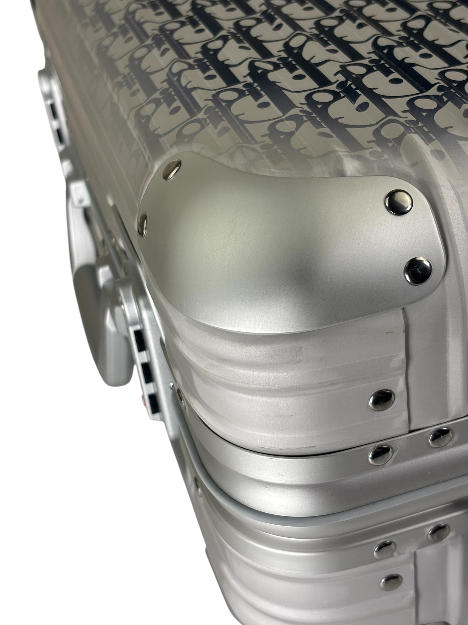 Christian Dior Blue/Silver Trotter Rimowa Suitcase