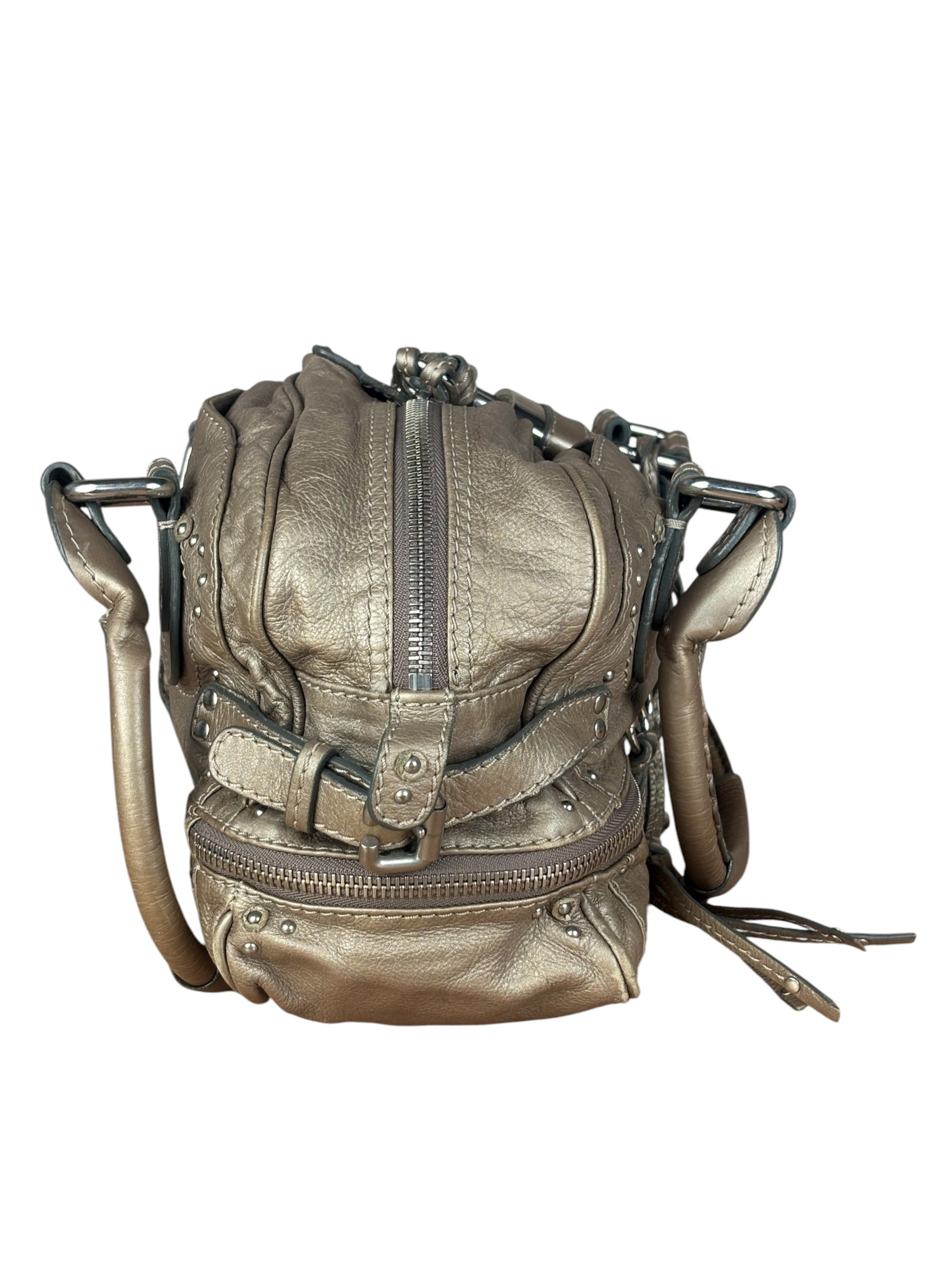 Chloe Metallic Taupe Vintage Paddington