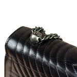 Chanel Black Leather Paris-Seoul Korean Garden Flap Bag 2015