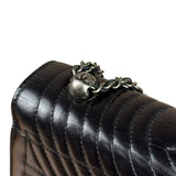 Chanel Black Leather Paris-Seoul Korean Garden Flap Bag 2015
