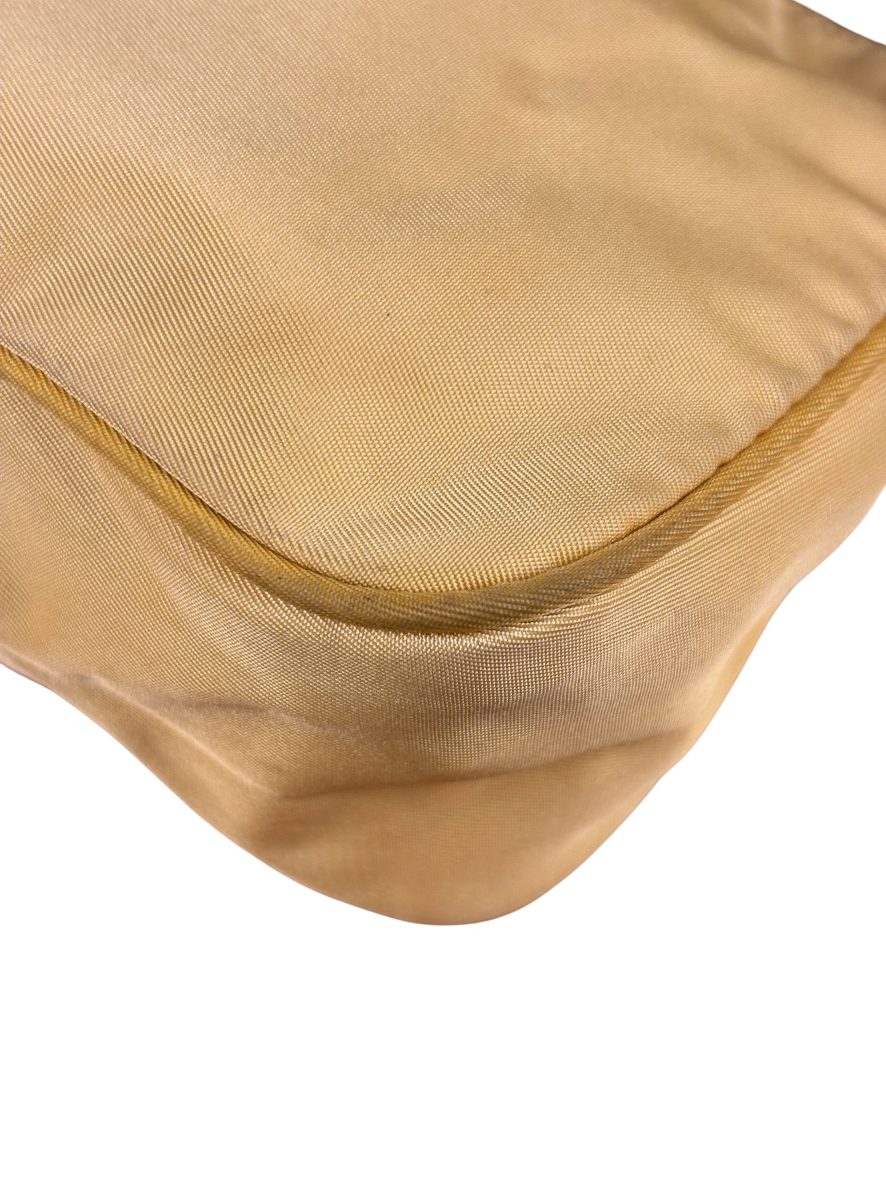 Prada Vintage Yellow Nylon Pochette