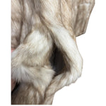 Imagnin Vintage Beige/Cream Rabbit Fur Coat