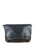 Gucci Black PVC GG Flap Messenger Bag