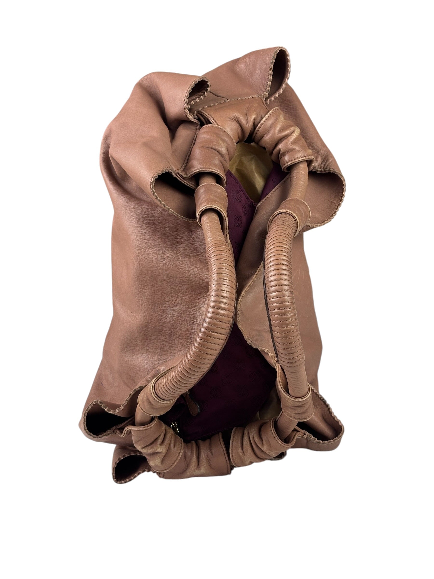 Loewe Dusty Rose Pink Leather Nappa Aire Handbag