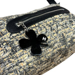 Chanel Black/Beige Tweed Clover Hobo Shoulder Bag '05-'06