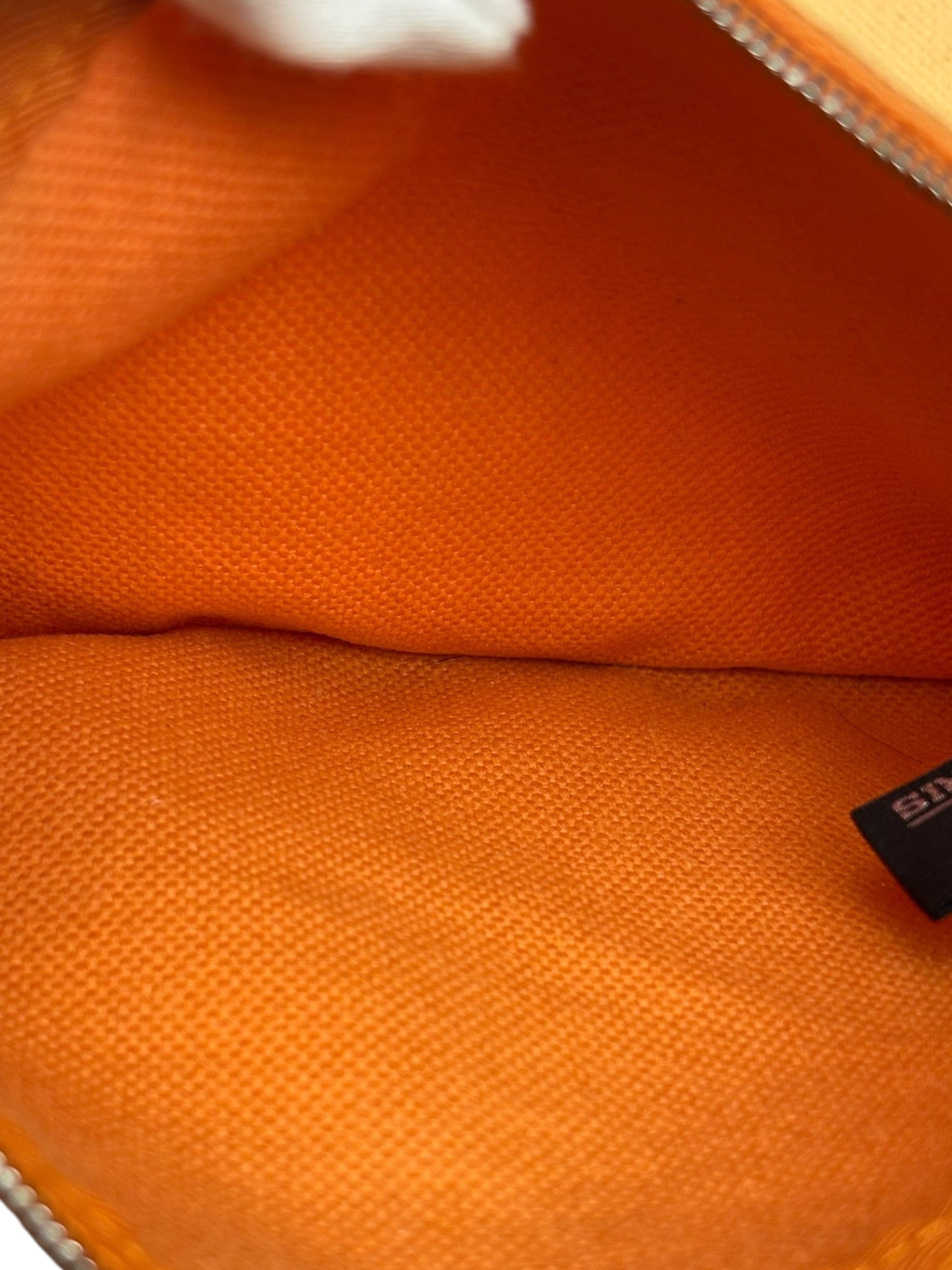 Hermes Bicolor Woven Cotton Bora Bora Canvas Tote Bag PM