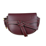 Loewe Mini Burgundy Gate Crossbody