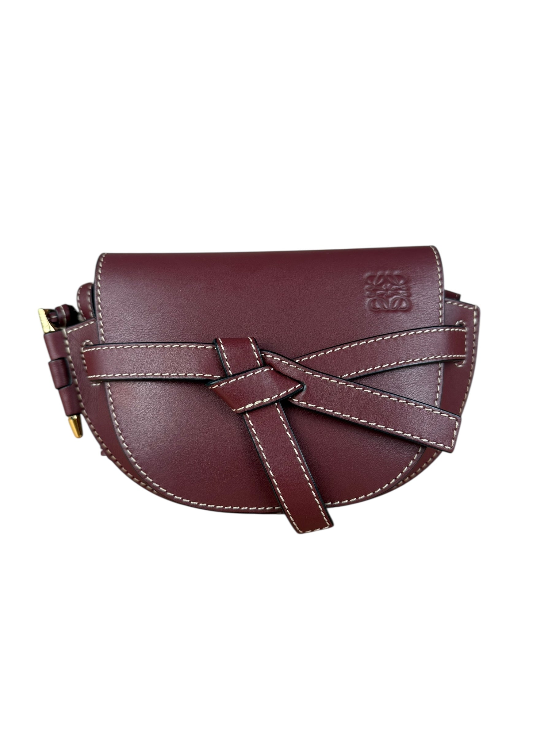 Loewe Mini Burgundy Gate Crossbody