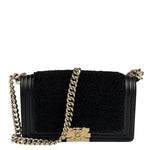 Chanel Black Leather Boy Flap Shoulder Bag 2017