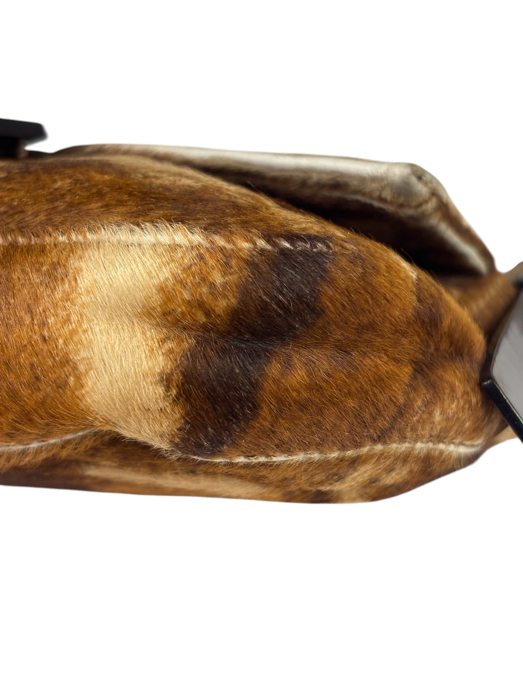 Fendi Pony Hair/Leather Trim Baguette