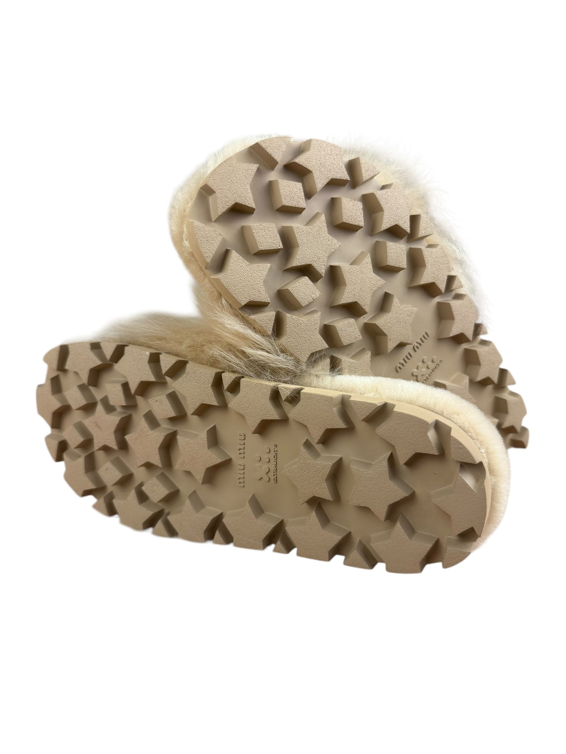 Miu Miu Calzature Donna Fuzzy Slides