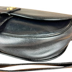 Dior Black Leather Vintage Flap Shoulder Bag