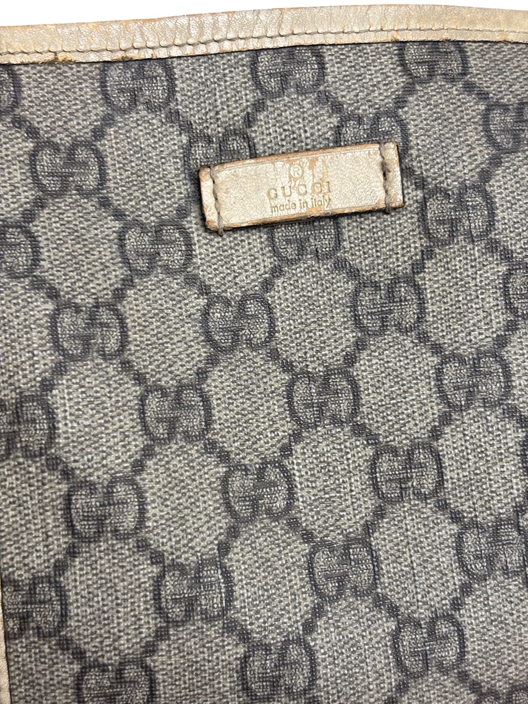 Gucci Beige GG Supreme Monogram Joy Vertical Tote Bag