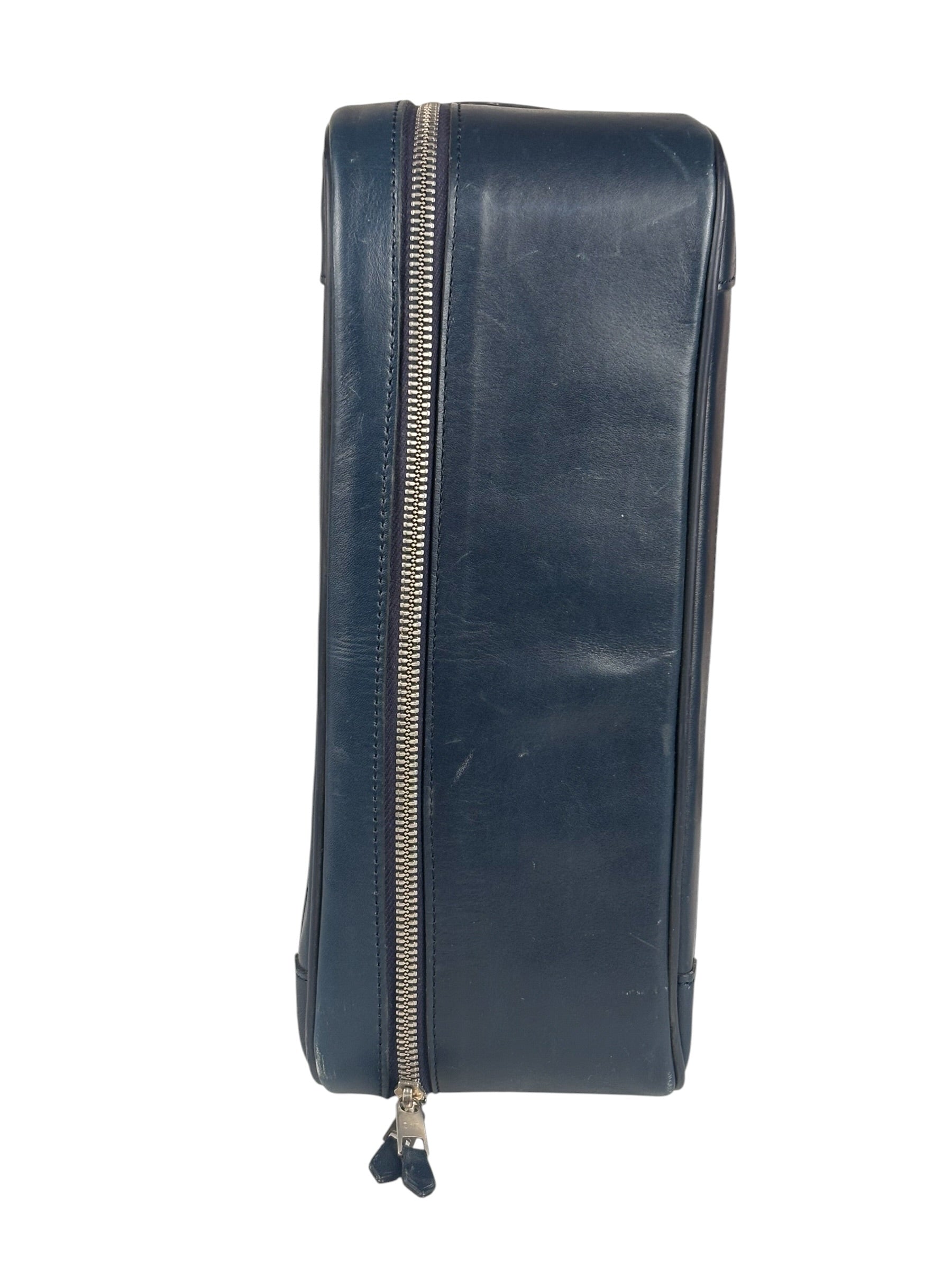 Christian Dior Vintage Navy Oblique Travel Bag