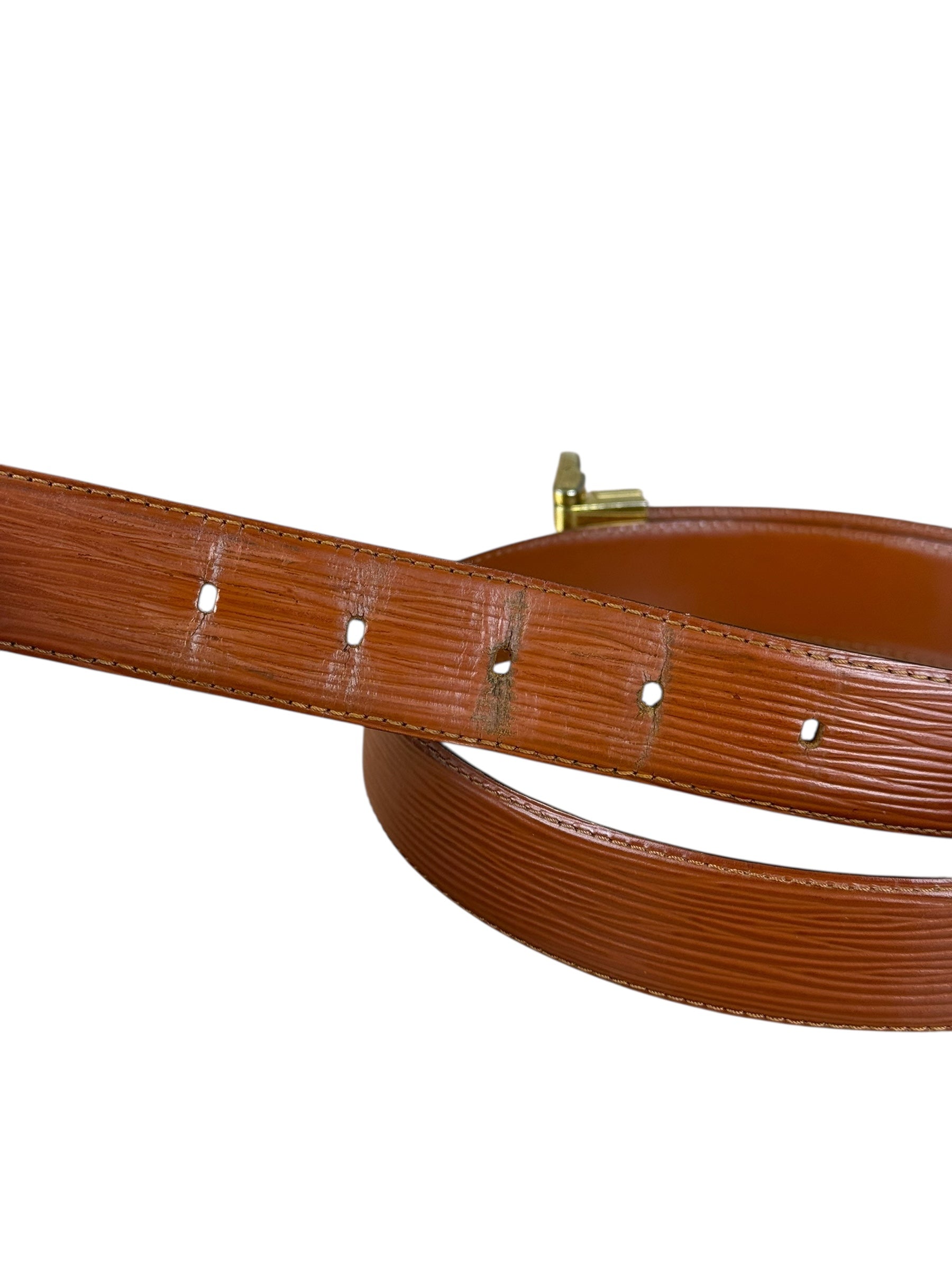 Louis Vuitton Brown Epi Belt