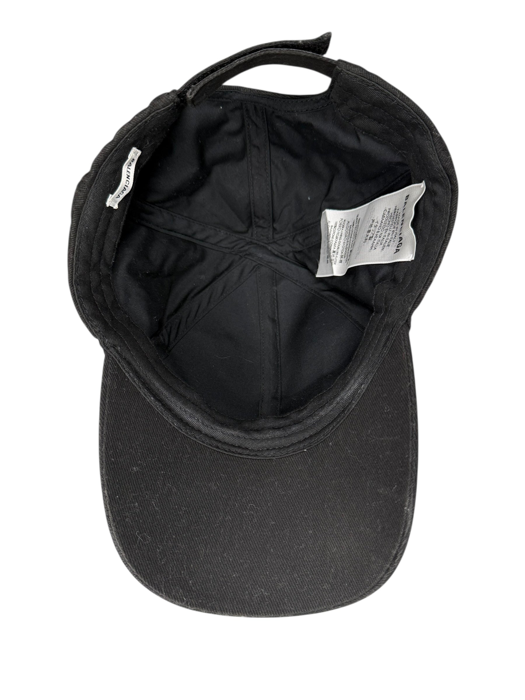 Balenciaga Black Neon Pink Logo Cap