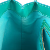 Louis Vuitton Vintage Teal Monogram Vernis Wilshire PM Tote