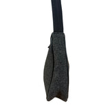 Prada Charcoal Gray Wool Sport Mini Hobo Bag