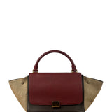 Celine Colorblock Leather/Suede Two-Way Bag