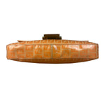 Fendi Vintage Orange Zucca Mamma FF Monogram Baguette