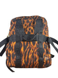 Versace Colorblock Tiger Print Medusa Head Travel Backpack