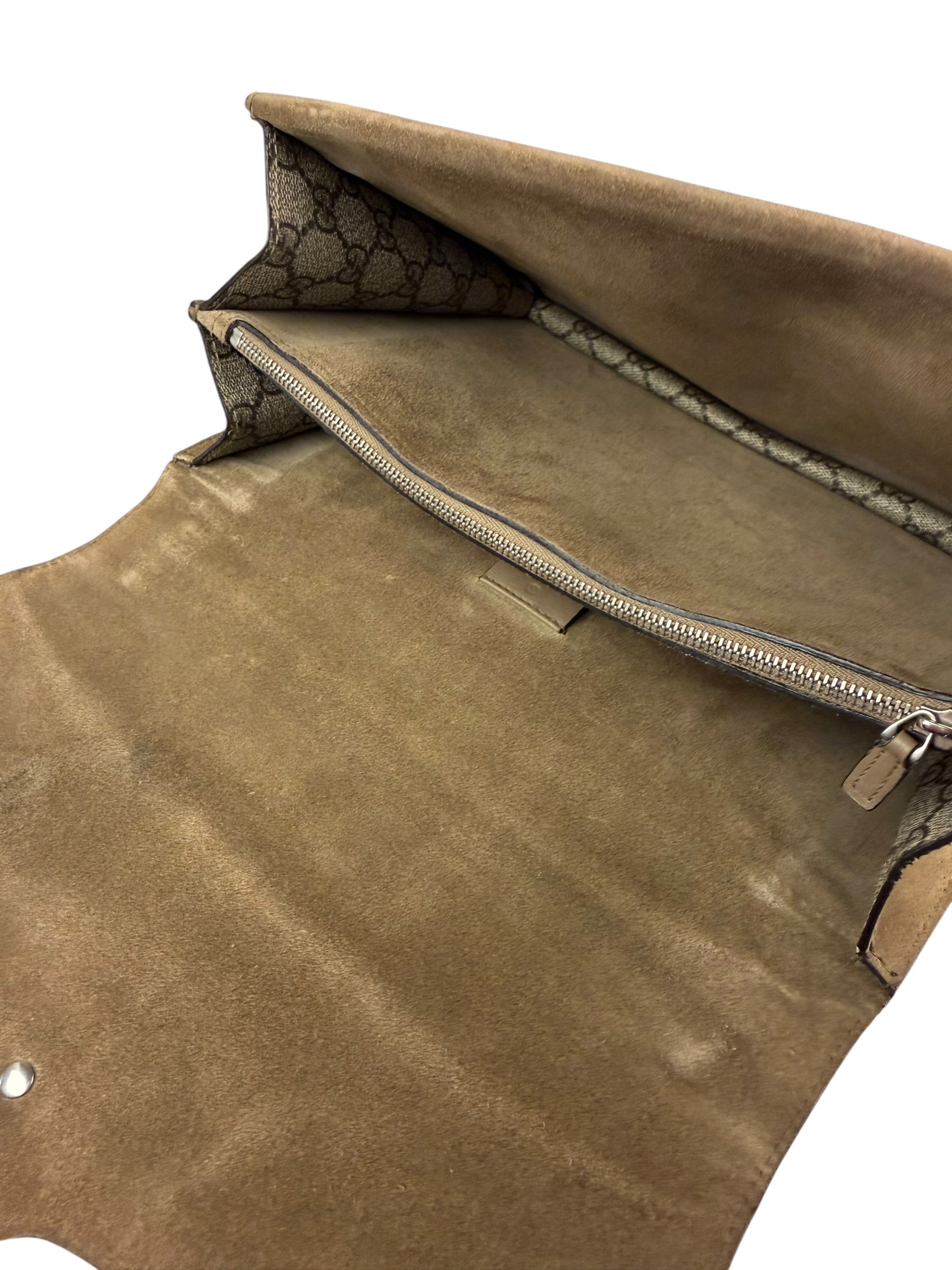 Chloe Grey Leather/Suede Faye Clutch