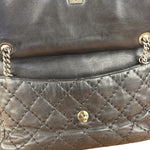 Chanel Black Leather Paris Moscow Flap/Chain Shoulder Bag 2005
