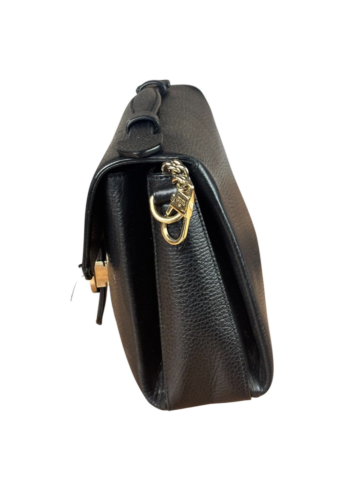 Gucci Black Calfskin Small Dollar Interlocking G Two-Way Bag