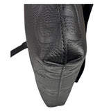 Gucci Black Leather Medium Jumbo GG Pouch/Messenger Crossbody Bag