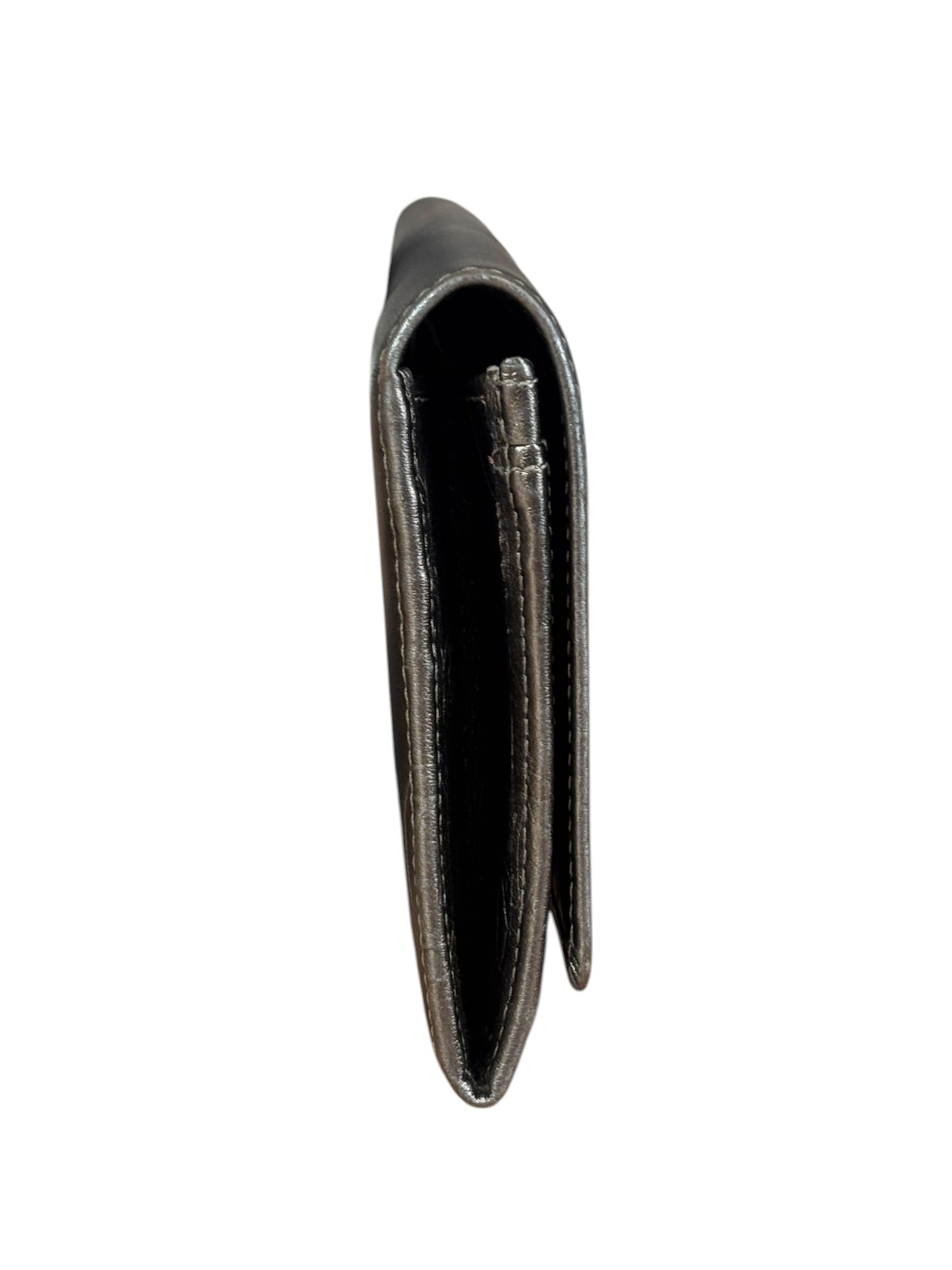 Cartier Vintage Metallic Gold Happy Birthday Continental Wallet