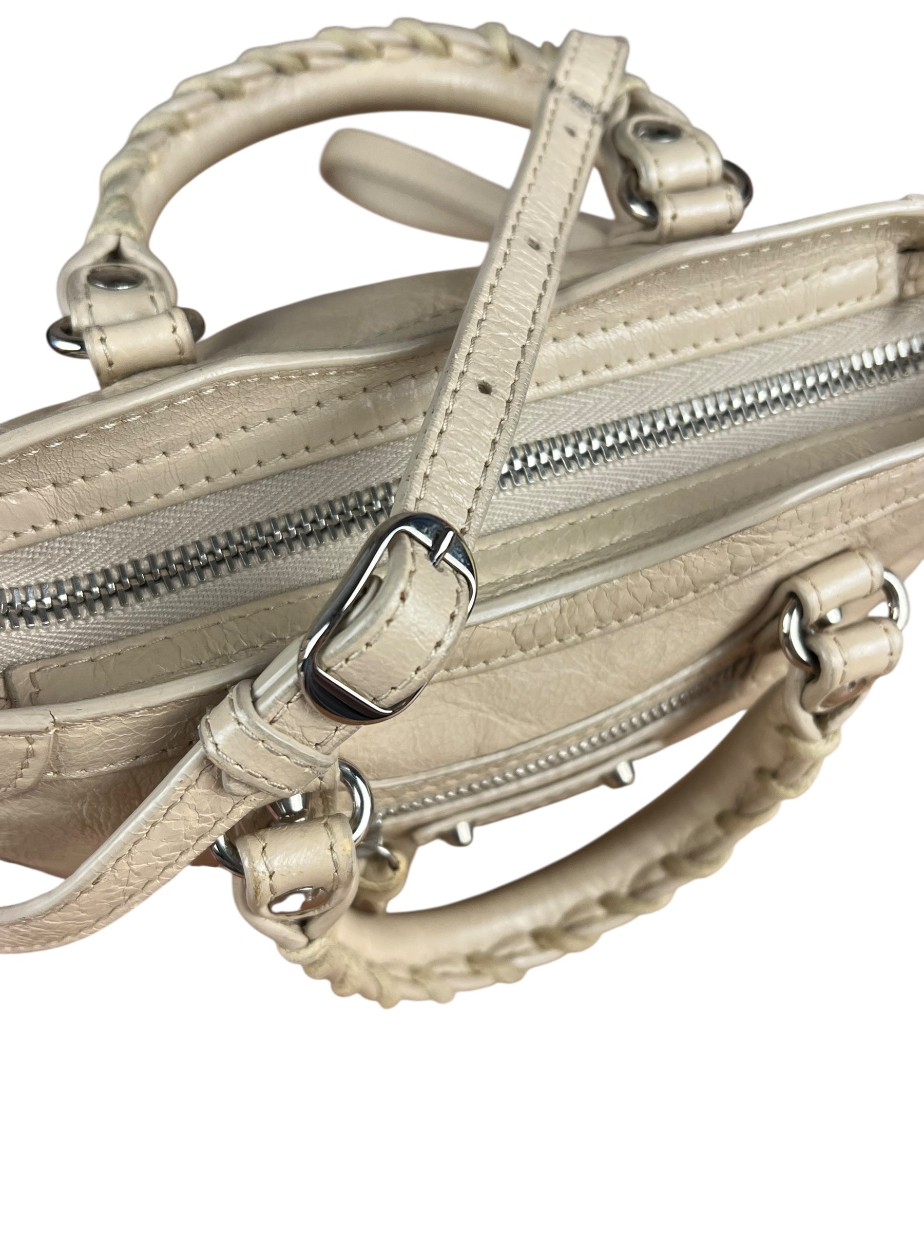 Balenciaga Beige Mini Le City Bag