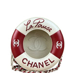 Chanel Limited Edition Lifesaver Round Crossbody Red