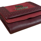 Burberry Blue Label Red Suede/ Leather Wallet