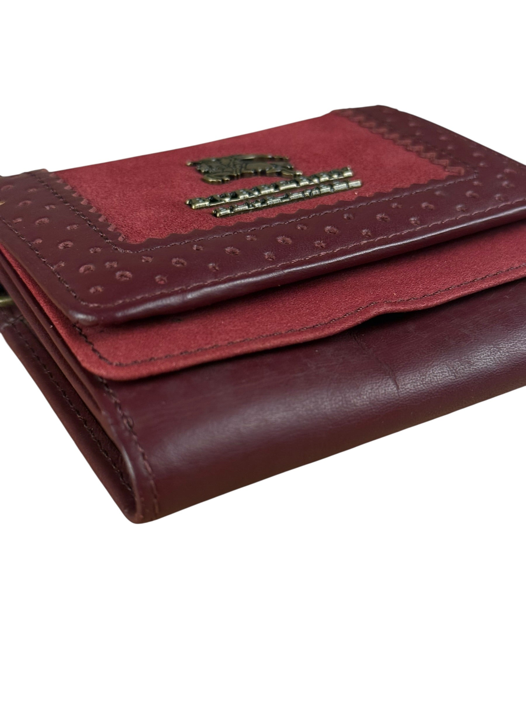 Burberry Blue Label Red Suede/ Leather Wallet