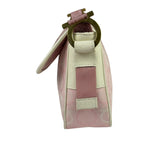 Ferragamo Pink Canvas Gancini Shoulder Bag