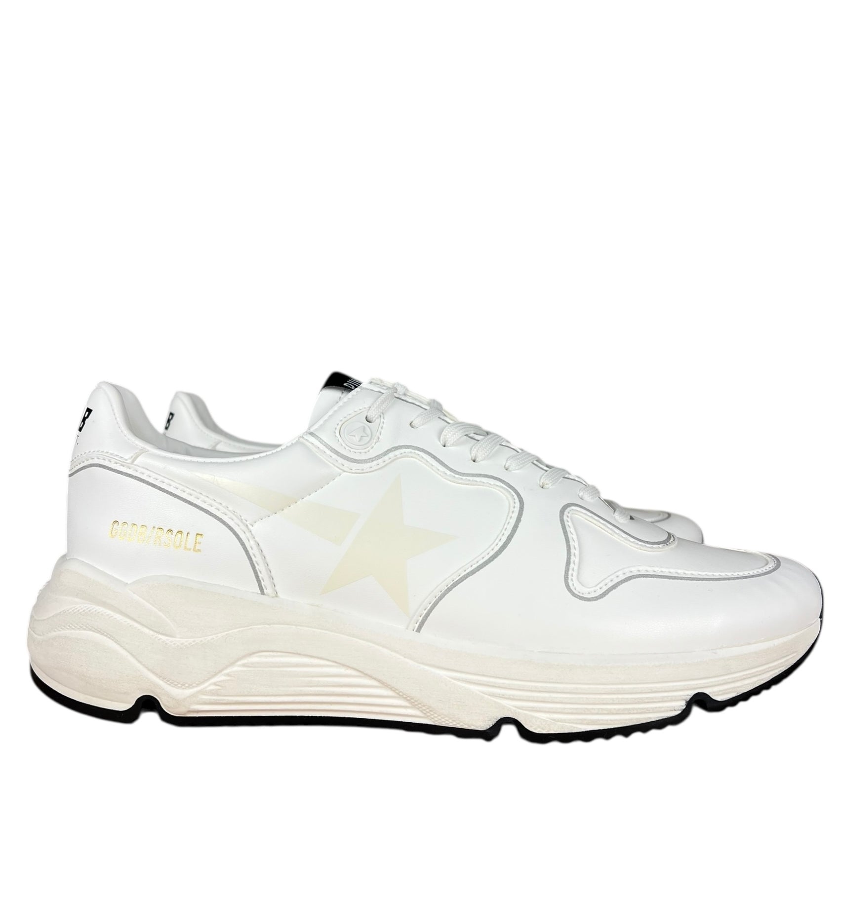 Golden Goose White Running Sole Sneakers