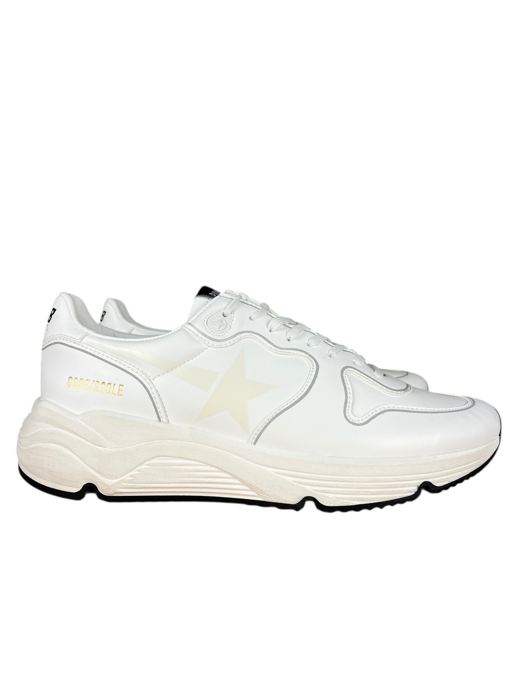 Golden Goose White Running Sole Sneakers