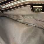 Fendi Leather-Trimmed Beaded Baguette Light Pink