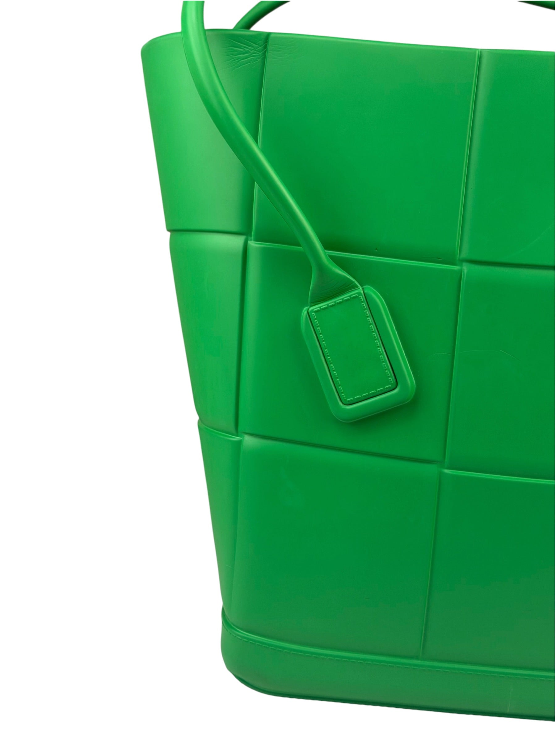 Bottega Veneta Green Acro Large Rubber Tote
