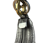 Gucci Vintage GG Metallic Leather Hobo Shoulder Bag