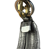 Gucci Vintage GG Metallic Leather Hobo Shoulder Bag