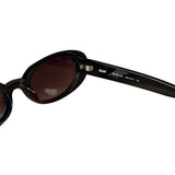 Quay Black Thin Sunglasses