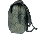 Chanel Sage Green Quilted Leather Flap Bag 2011