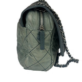 Chanel Sage Green Quilted Leather Flap Bag 2011