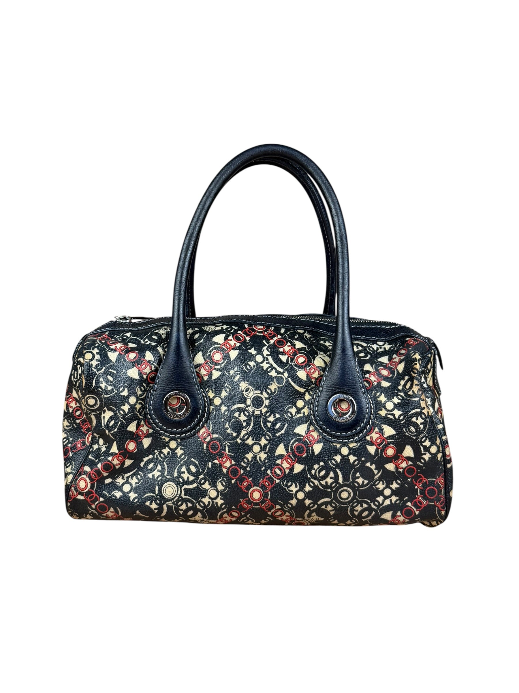 Chanel Vintage Coco Optic Bowler Bag 2006