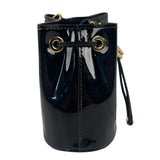 Prada Black Patent Leather Mini Chain Pouch