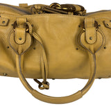 Chloe Yellow Leather Paddington Shoulder Bag