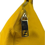 Fendi Yellow Leather Shoulder Bag